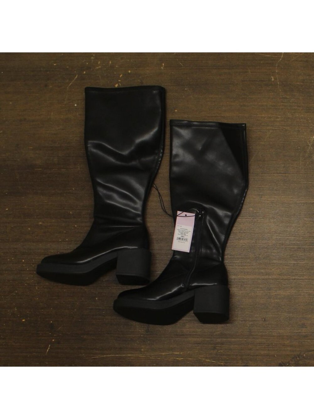 Wild Fable Danika Stretch Tall Combat Boots 94463369 Black 6M-WC